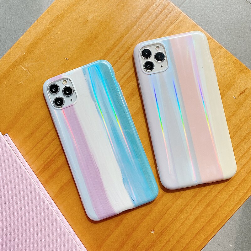 Gradient Rainbow Laser Phone Case