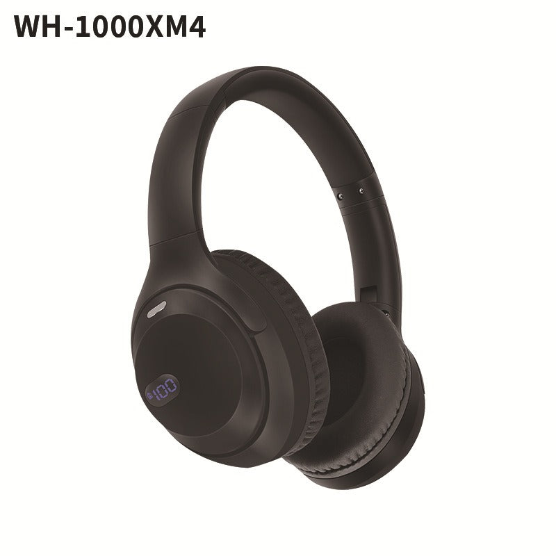 Foldable Bluetooth Headset with Battery Display.