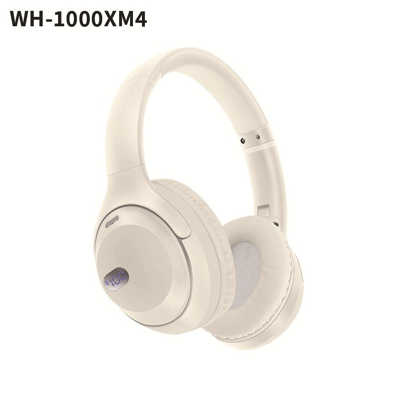 Foldable Bluetooth Headset with Battery Display.