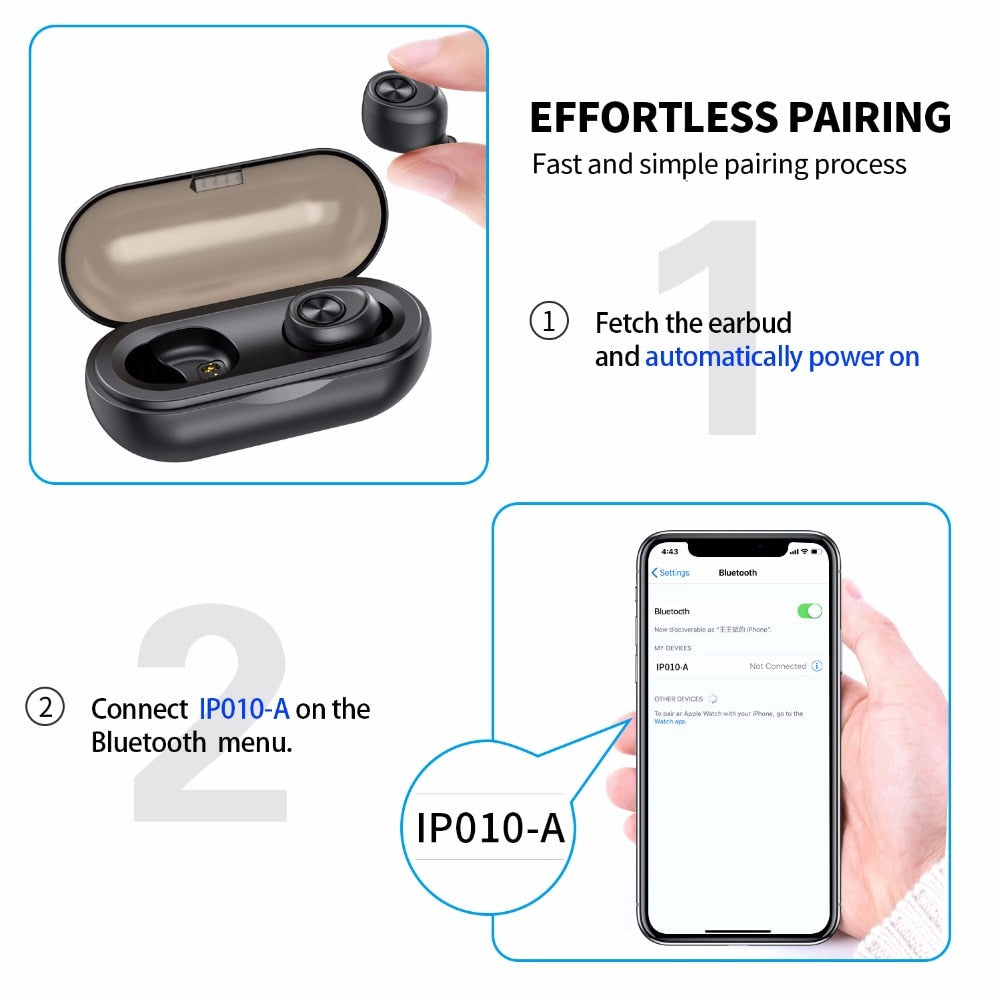 Anomoibuds Capsule TWS Bluetooth Sport Earbuds